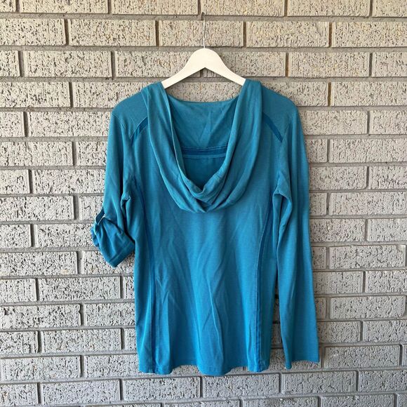 Kuhl Hooded Sweatshirt Size Medium Blue Hiking Gorpcore - Picture 4 of 4